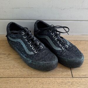Vans X Opening Ceremony Black Glitter Sneakers